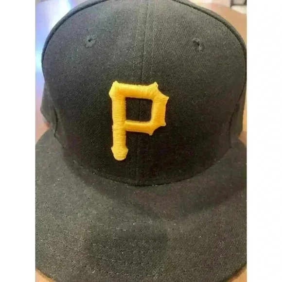 Pittsburgh Pirates New Era MLB Hat 100% Wool 7 1/2 Plain Logo - Picture 3 of 8